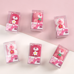 Pink bear 3D eraser
