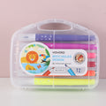 Soft tip water colour pen with holes design 12 colours
