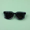 3803 Cool Square Frame Women's Sunglasses - Translucent Gray