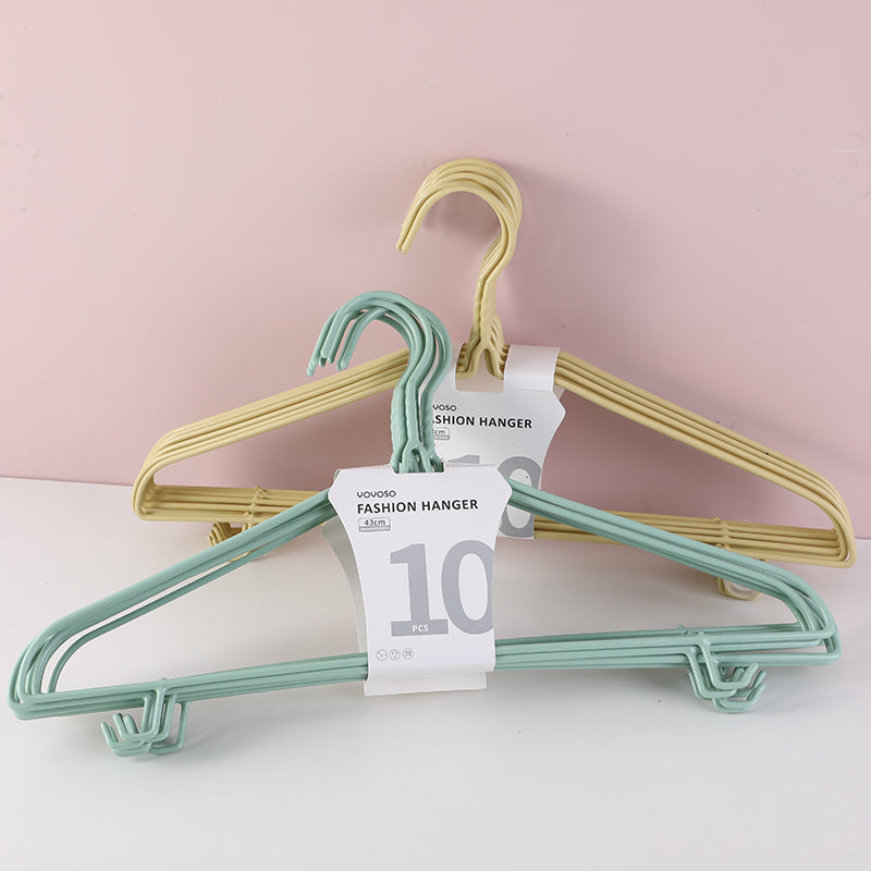 Fashion PVC coated hanger 10 pcs