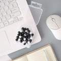 Boxed 9MM black and white ball studs - 60 PCS