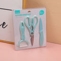 Kitchen knife set (blue)
