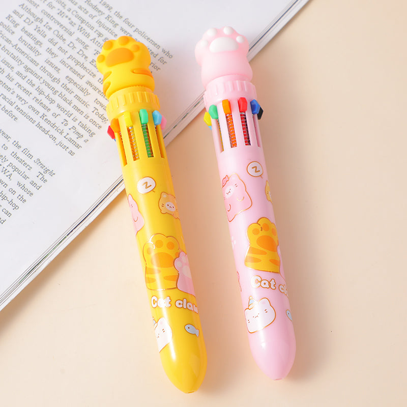 Lucky cat claw 10 colours ballpen