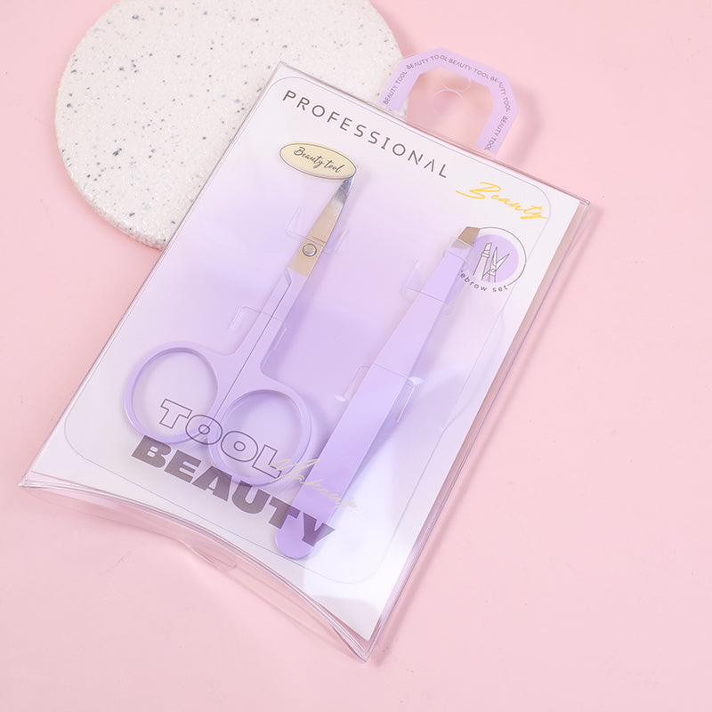 Eyebrow Set (Eyebrow Scissors + Eyebrow Clip)