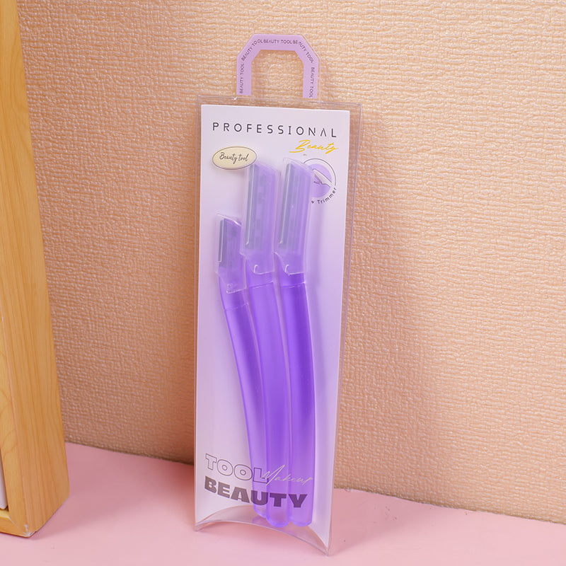 2+1 Macro Straight Handle Eyebrow Razor (Set of 3)
