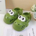 Green dinosaur children's slippers -180