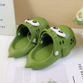 Green Dinosaur Children's Slippers-200