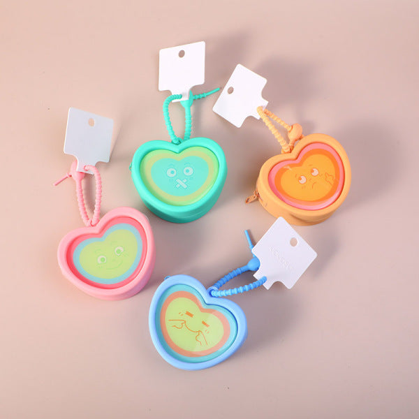Fun Emoji Love Silicone Coin Purse