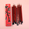 HB0712 Alphabet Series Boxed HB Pencils 12PCS - Red