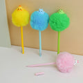 Creative Animal Furry Ball Neutral Pen - Blue Core