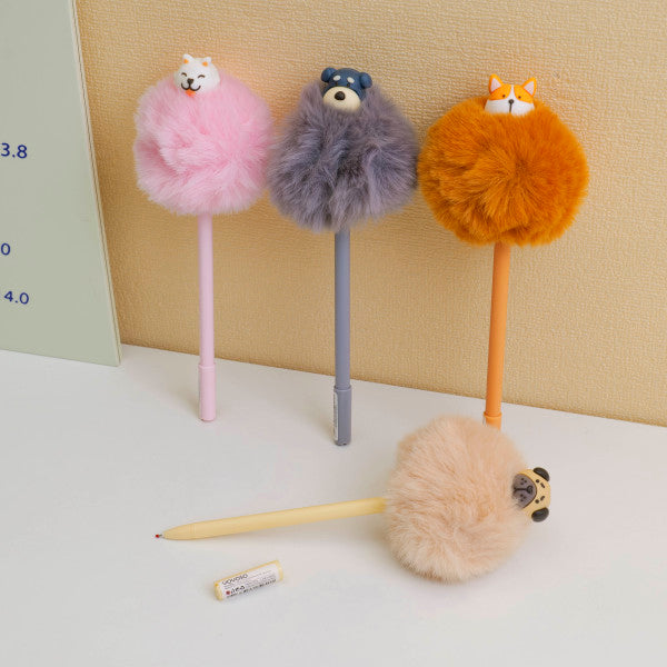 Creative Dog Hairball Neutral Pen - Blue Core