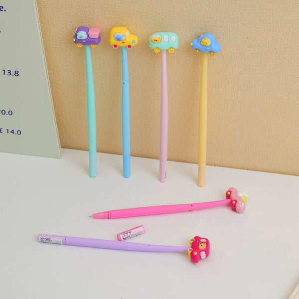 Car Silicone Shake Neutral Pen - Blue Core