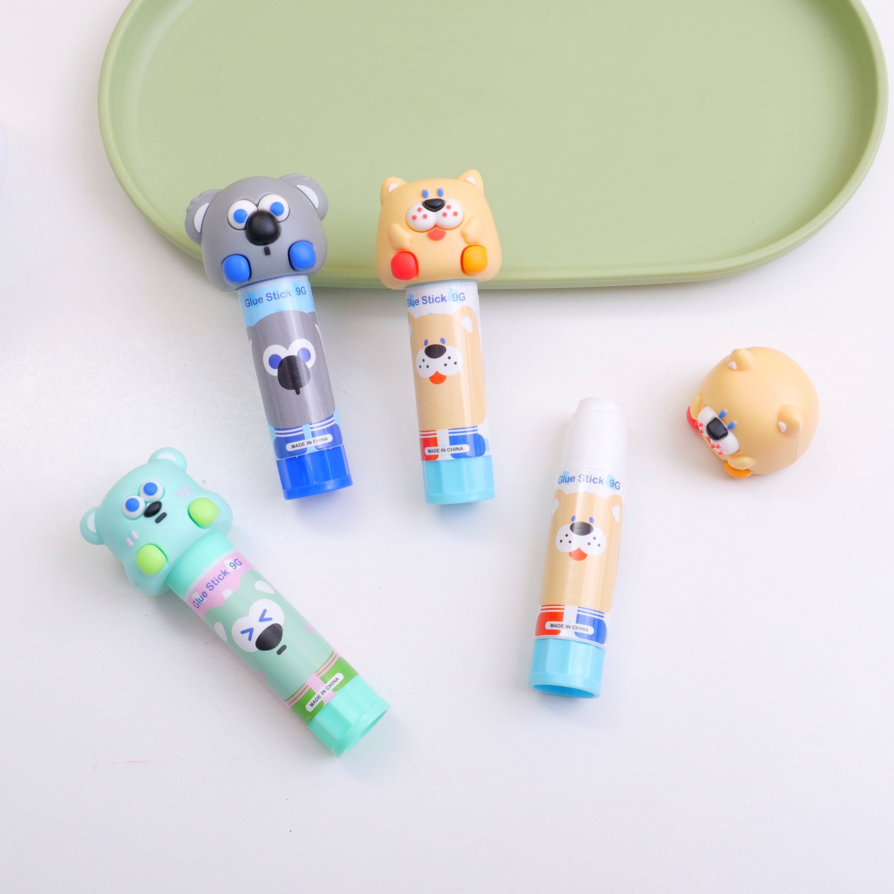 Cheese cubes cute pet solid glue