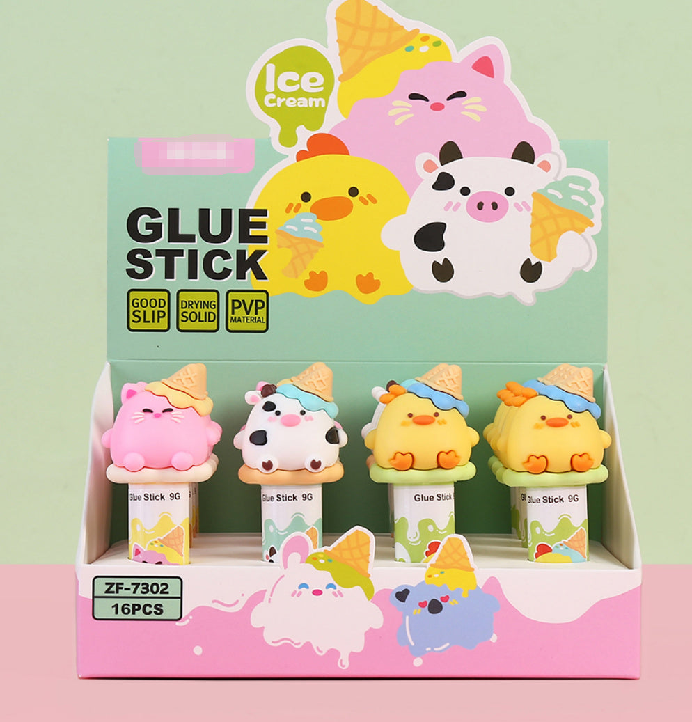 Ice cream cute pet solid glue