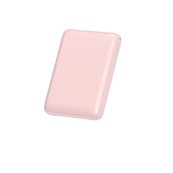 M17 5000mAh Simple Mobile Power with Cord-Pink