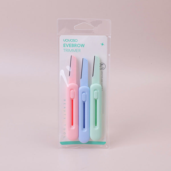 Colourful Telescopic Brow Blade 3pcs