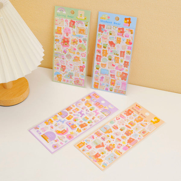 Bear Crystal stickers 1-4