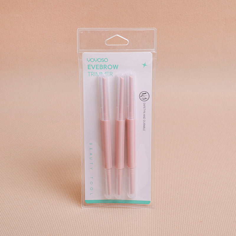 Simple Double-Ended Eyebrow Shaping Razor 3pcs