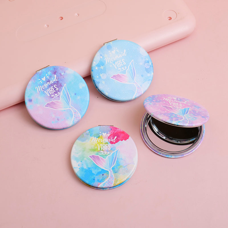 Ocean Round Portable Mirror