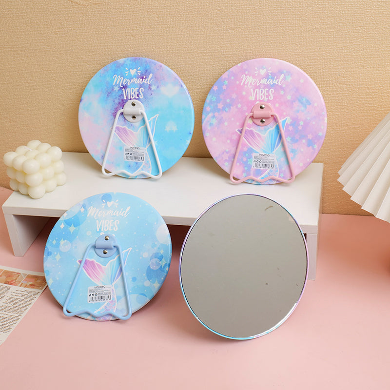 Ocean Round Stand Mirror