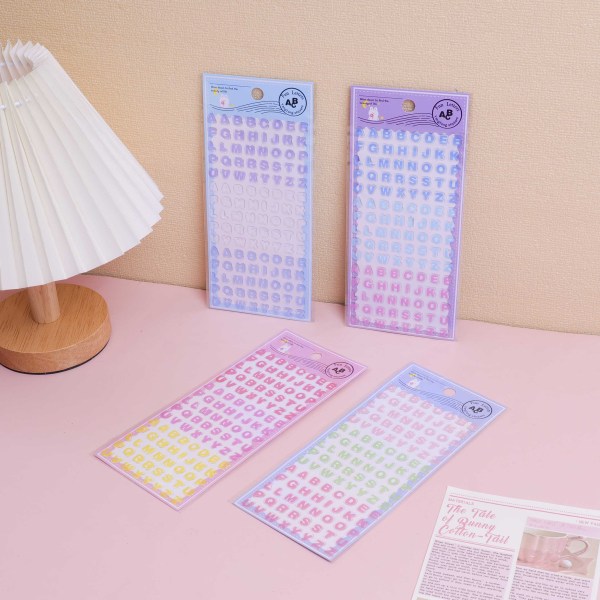Modeling hot stamping letter crystal stickers