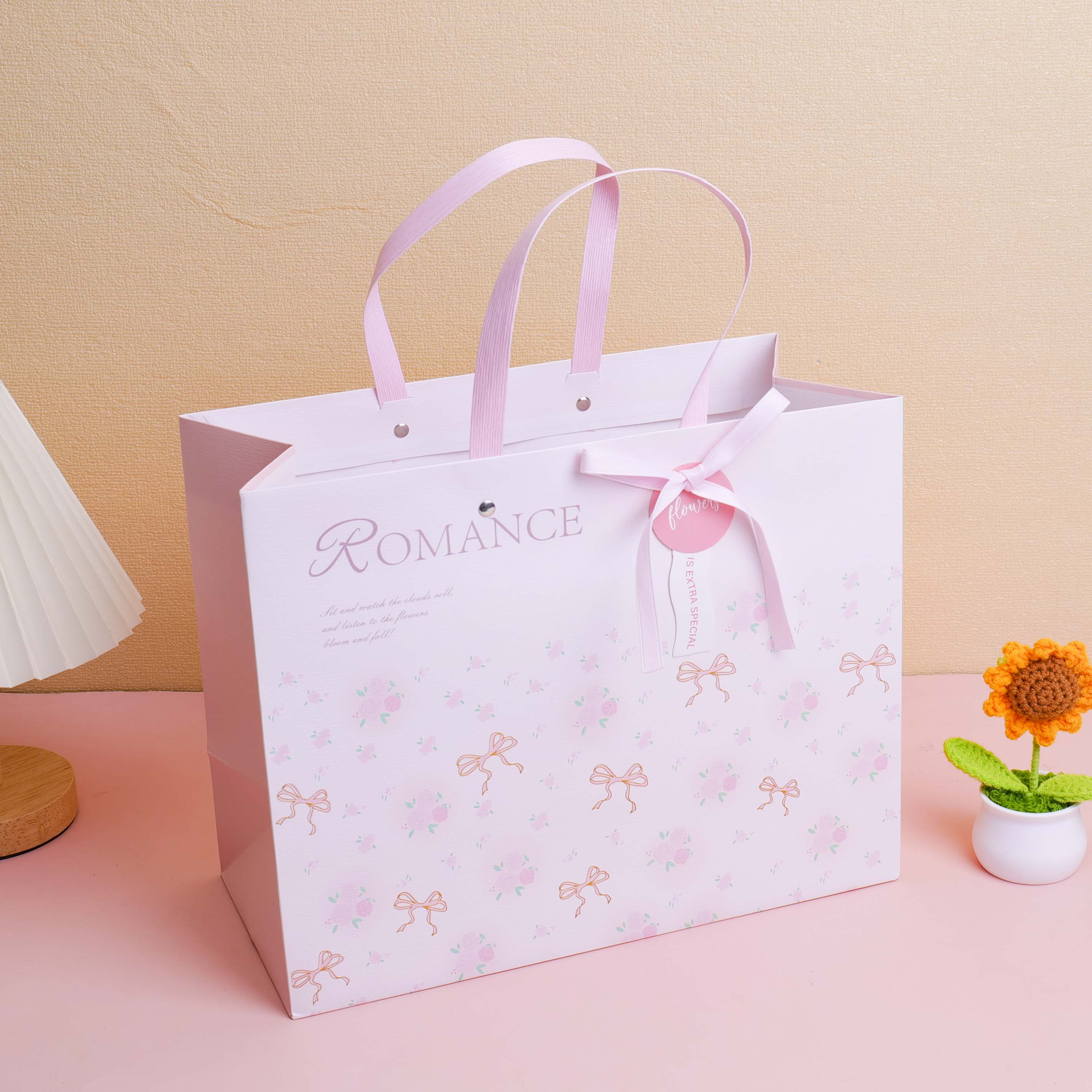 Flower Language Elegant Series Gift Bag Horizontal L Size