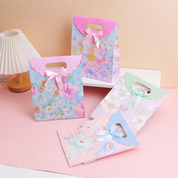 Flower series flip-cap gift bag S