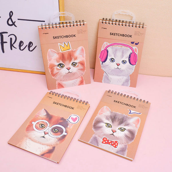Coffee cat sketch book A4-inner page30pcs