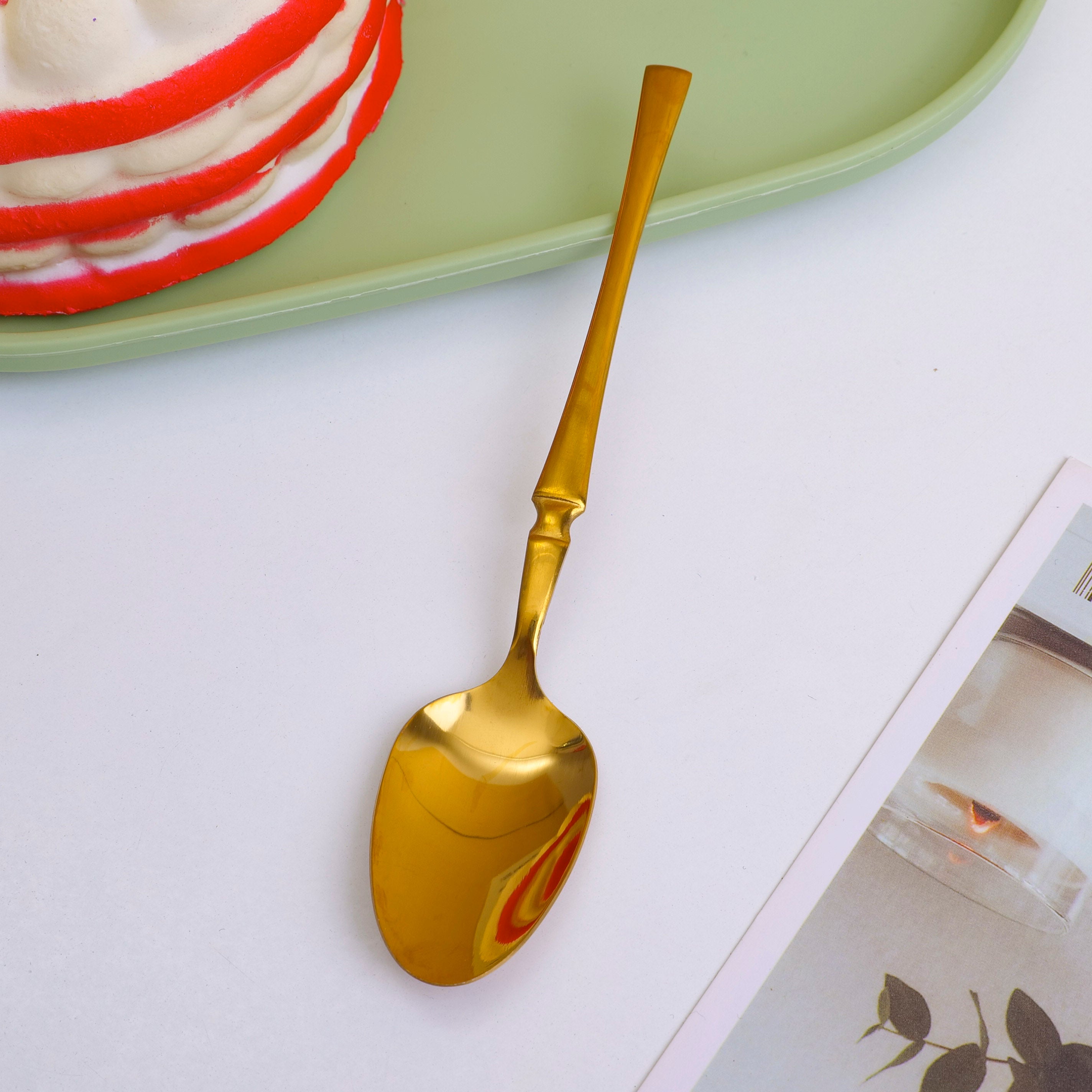 Fine thin tea spoon