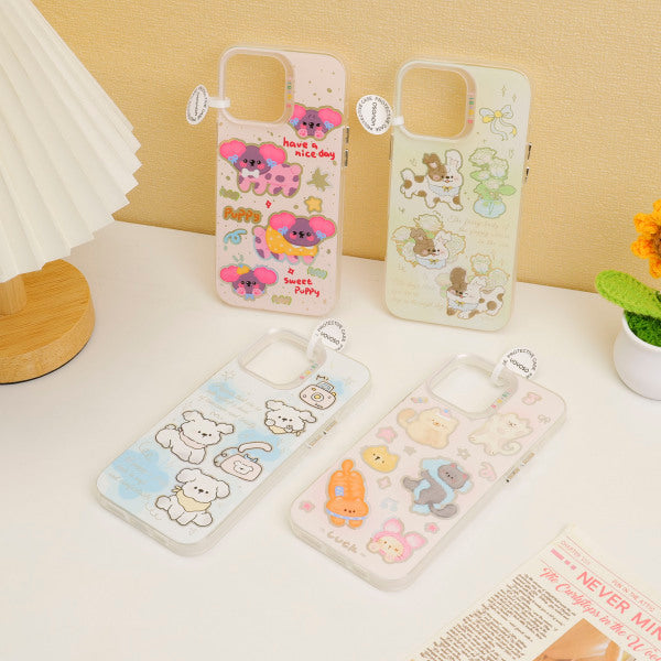 Cute and fresh laser cartoon phone case (for Apple 16 Pro Max)