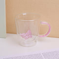 Butterfly double-layer glass cup -320ml