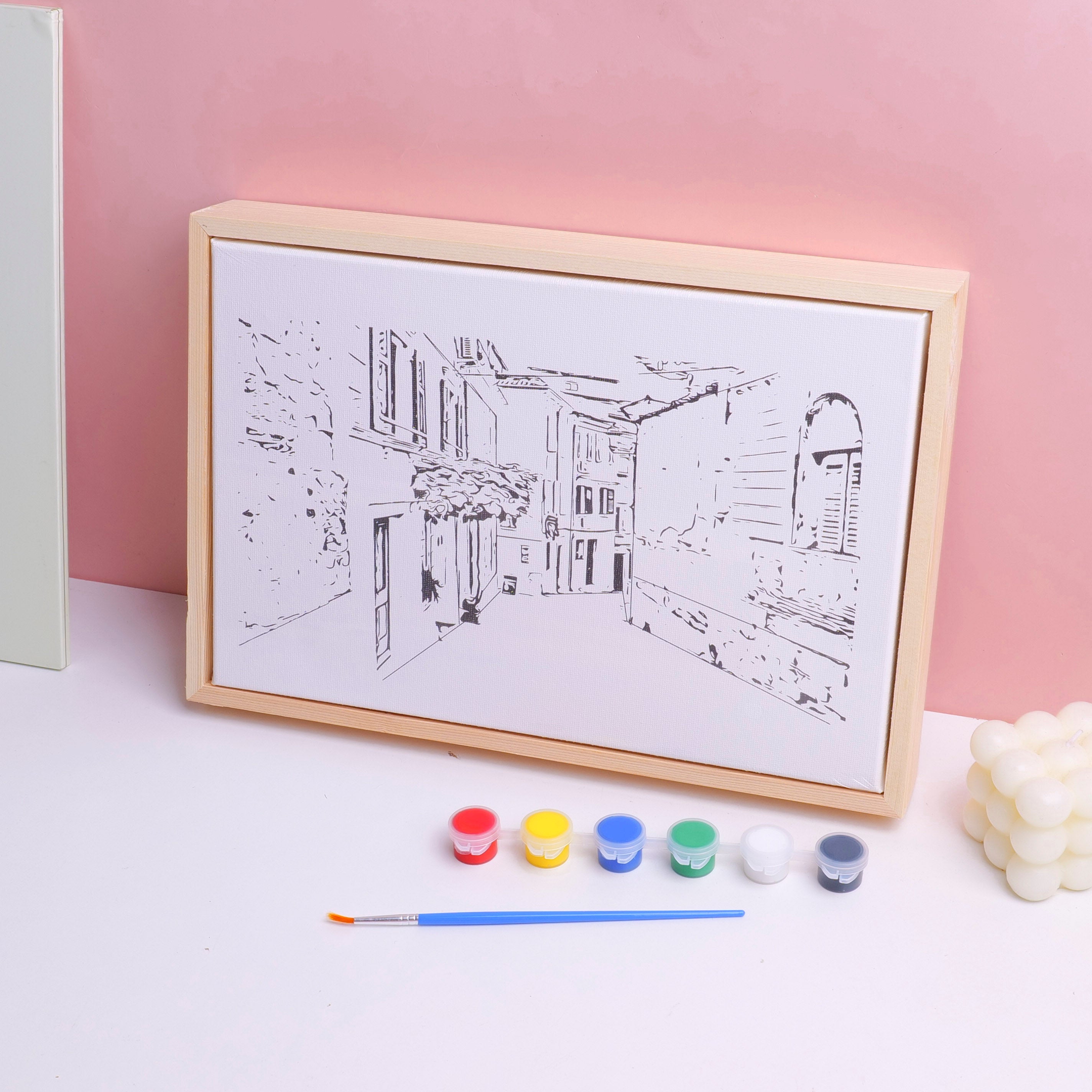 Street View Color Painting with thick frame paint + paint pen