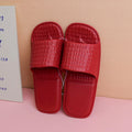 Solid color square women's flip-flops Red 38-39