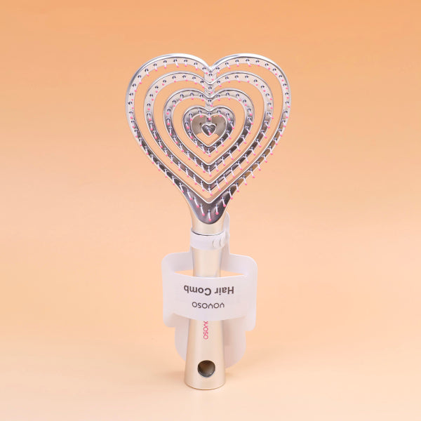 Dream Series Heart Wet & Dry Comb-Electroplated Silver