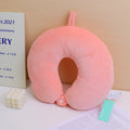 Classic Series Four sided Elastic Filled Cotton U-shaped Pillow - Pink