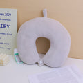 Classic Series Four sided Elastic Filled Cotton U-shaped Pillow - Grey