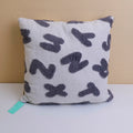 Barbie fleece English letter throw pillow - gray