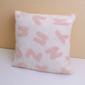 Barbie fleece English letter throw pillow - pink