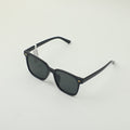 Trendy square frame sunglasses for women - black gray