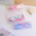Colorful adult swimming goggles