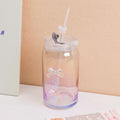 Simple glass cup450ml