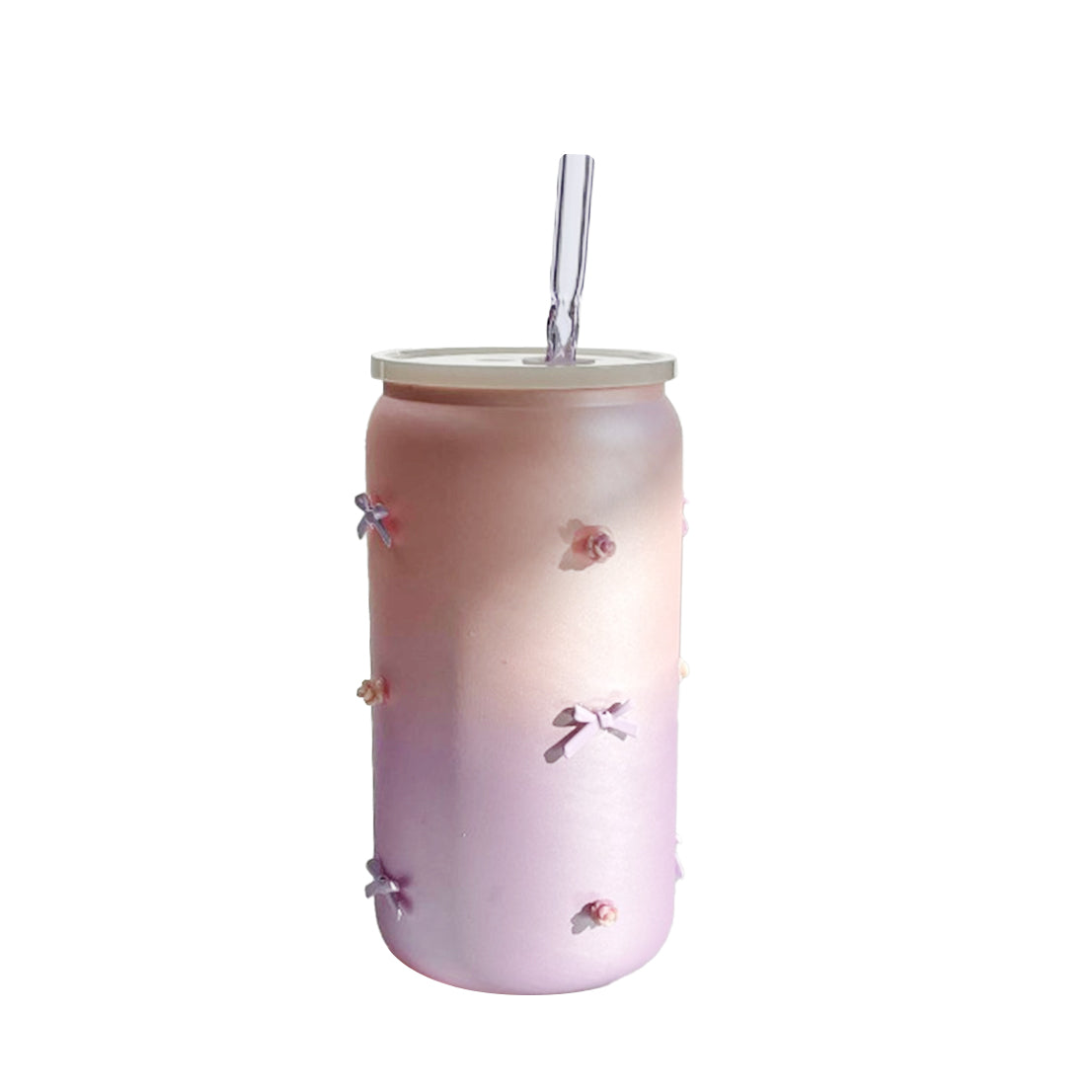Straw glass cup-450ml