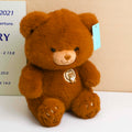Sitting brown plush bear doll -35cm