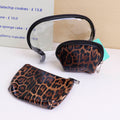 Leopard print 3-in-1 makeup bag