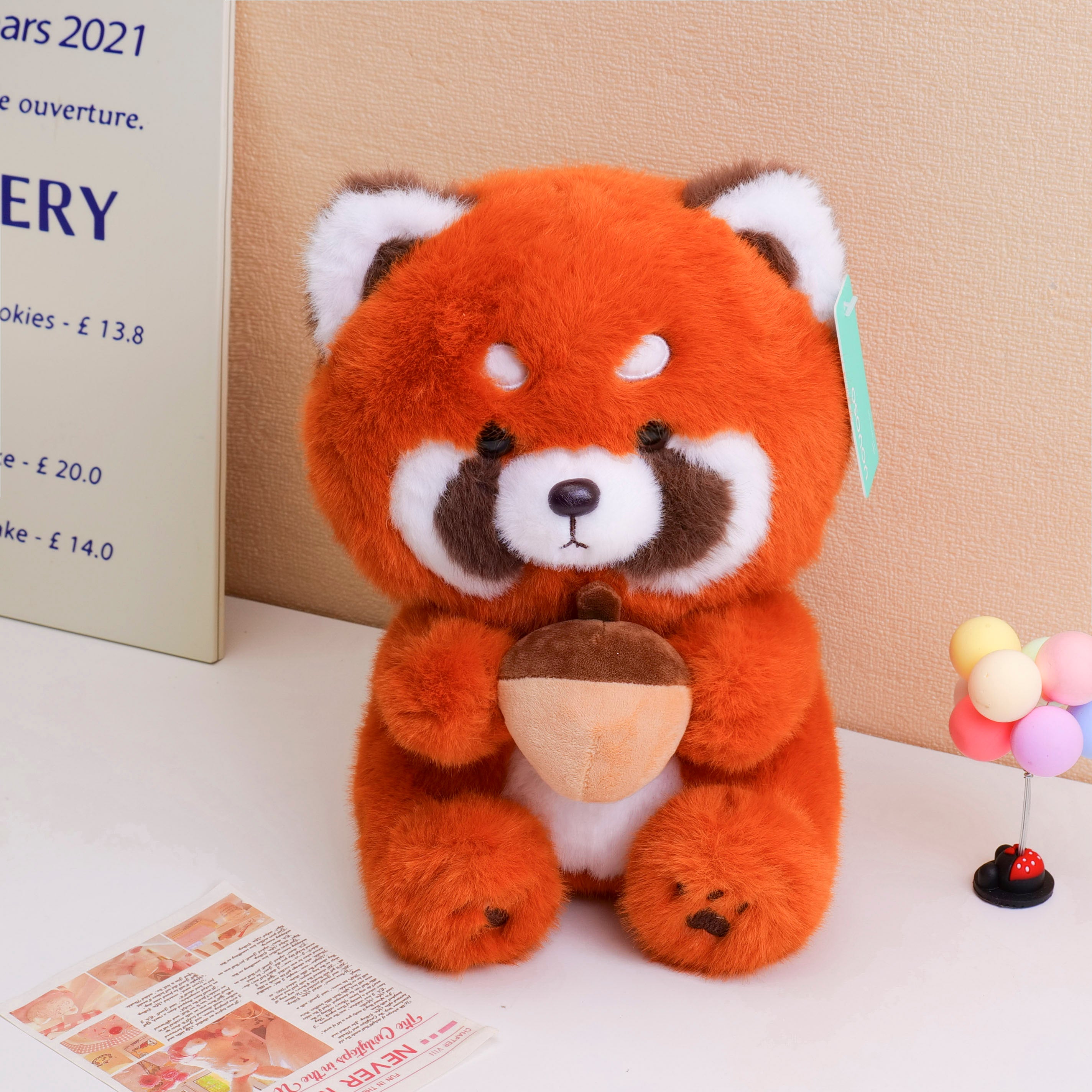 Milk tea small Brown Bear series - Sitting plush doll -35cm