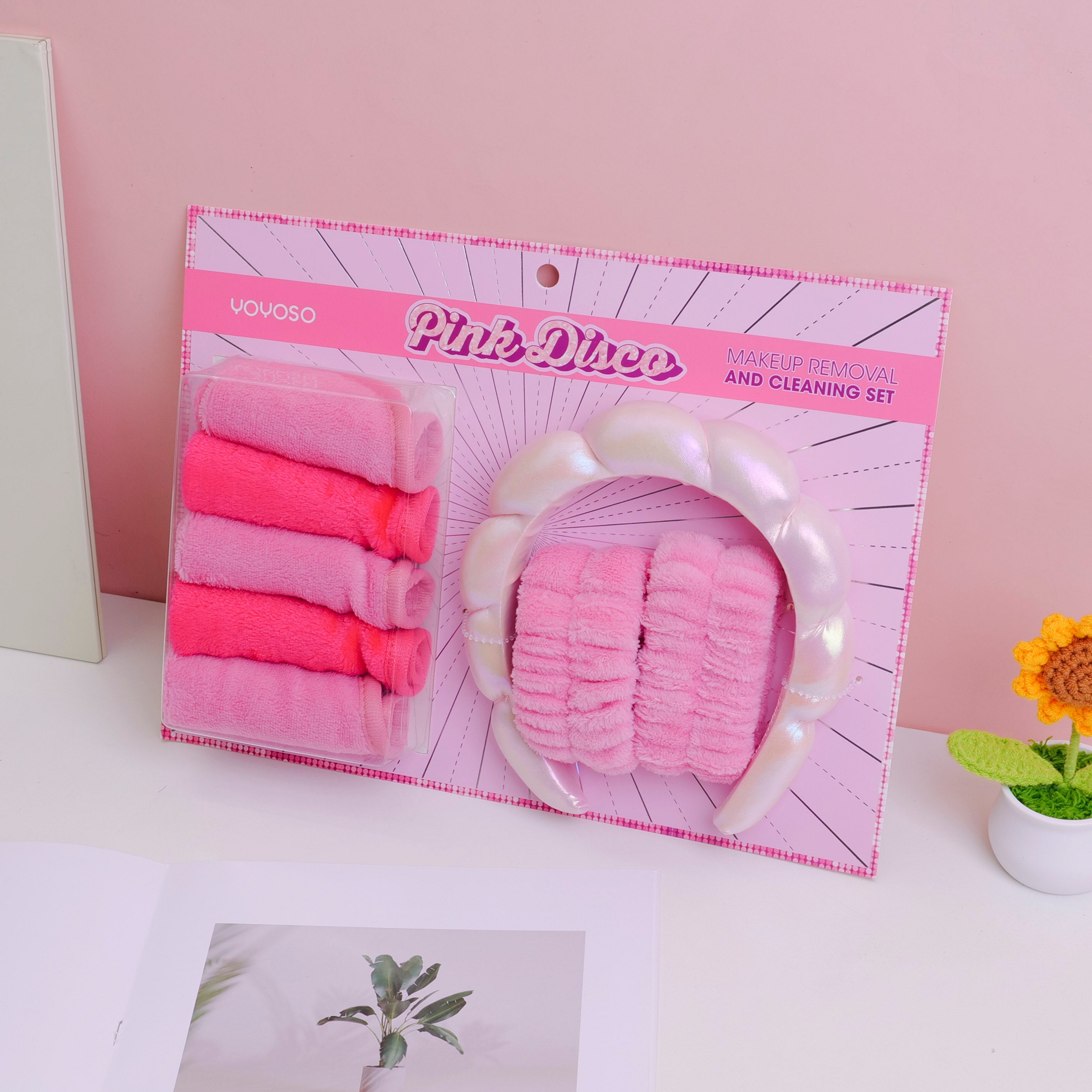 Pink Disco Series - Makeup removal and cleaning set