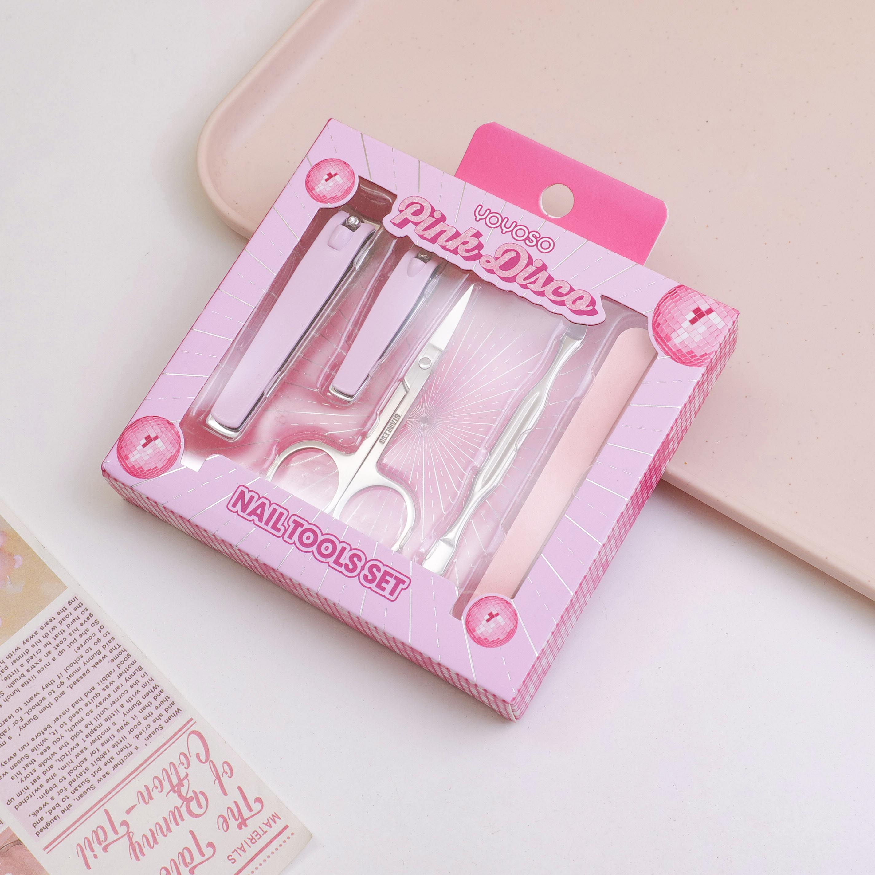 Pink Disco Series - Nail tools set