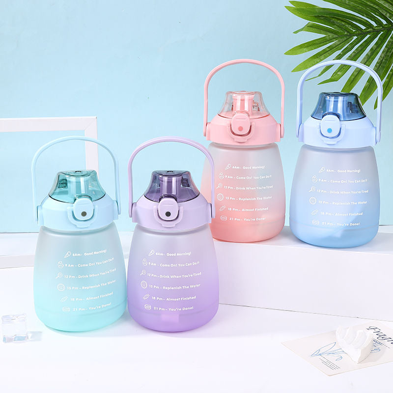 Beautiful Big-bellied Plastic Cup - 1.1L