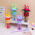 High Aesthetic Double-drinking Compartment Plastic Cup - 720ml
