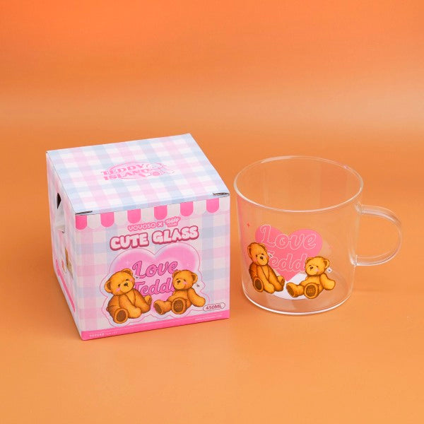 TEDDY ISLAND Series Cute glass-450ml